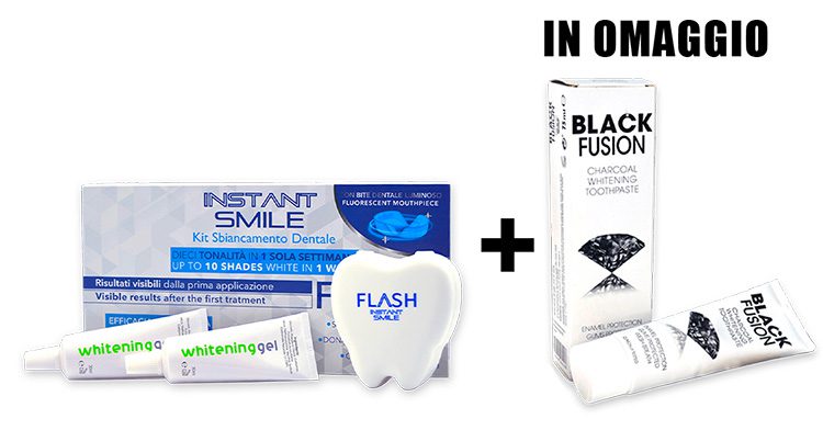 Instant Smile Sbiancamento Denti + Carbon Teeth